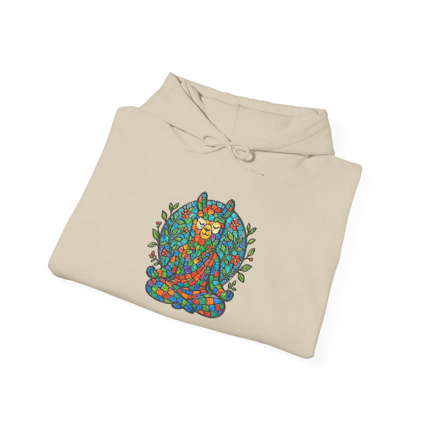 Meditating Llama Unisex Heavy Blend Hooded Sweatshirt