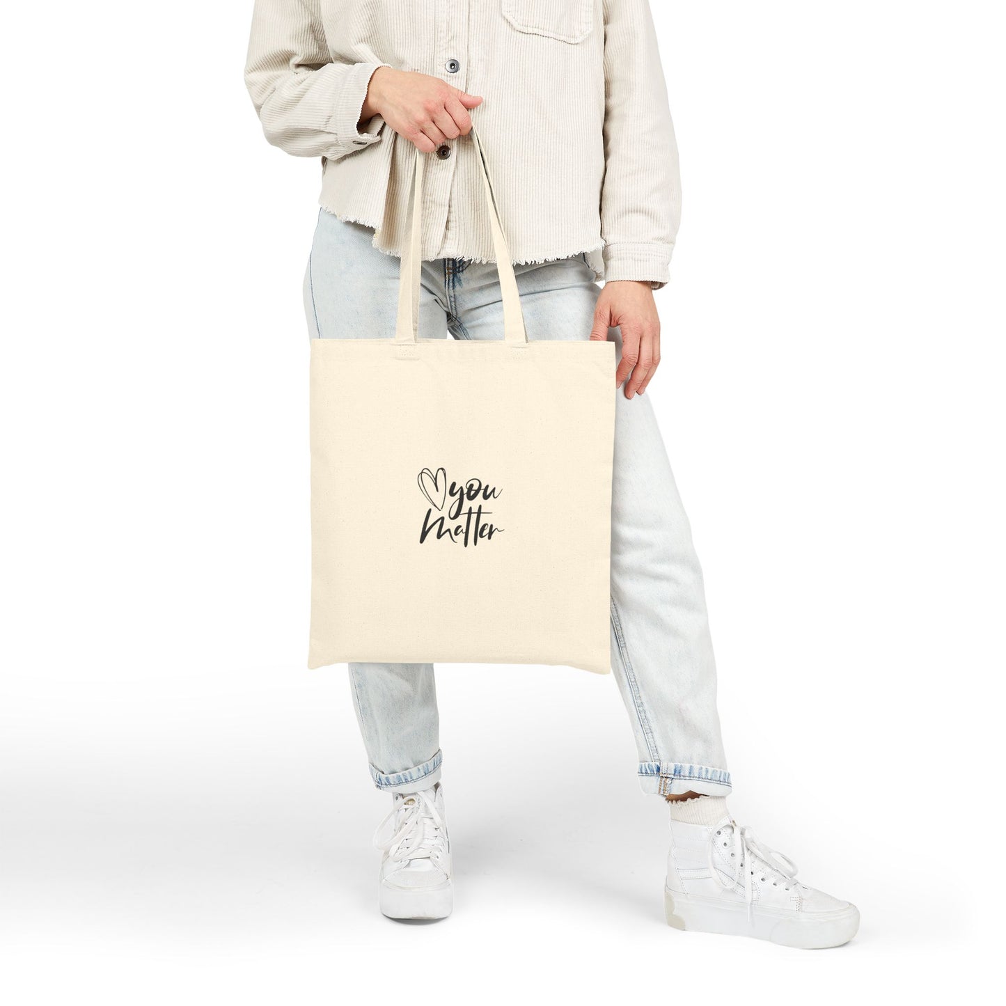 Keep Going; You Matter Canvas Tote
