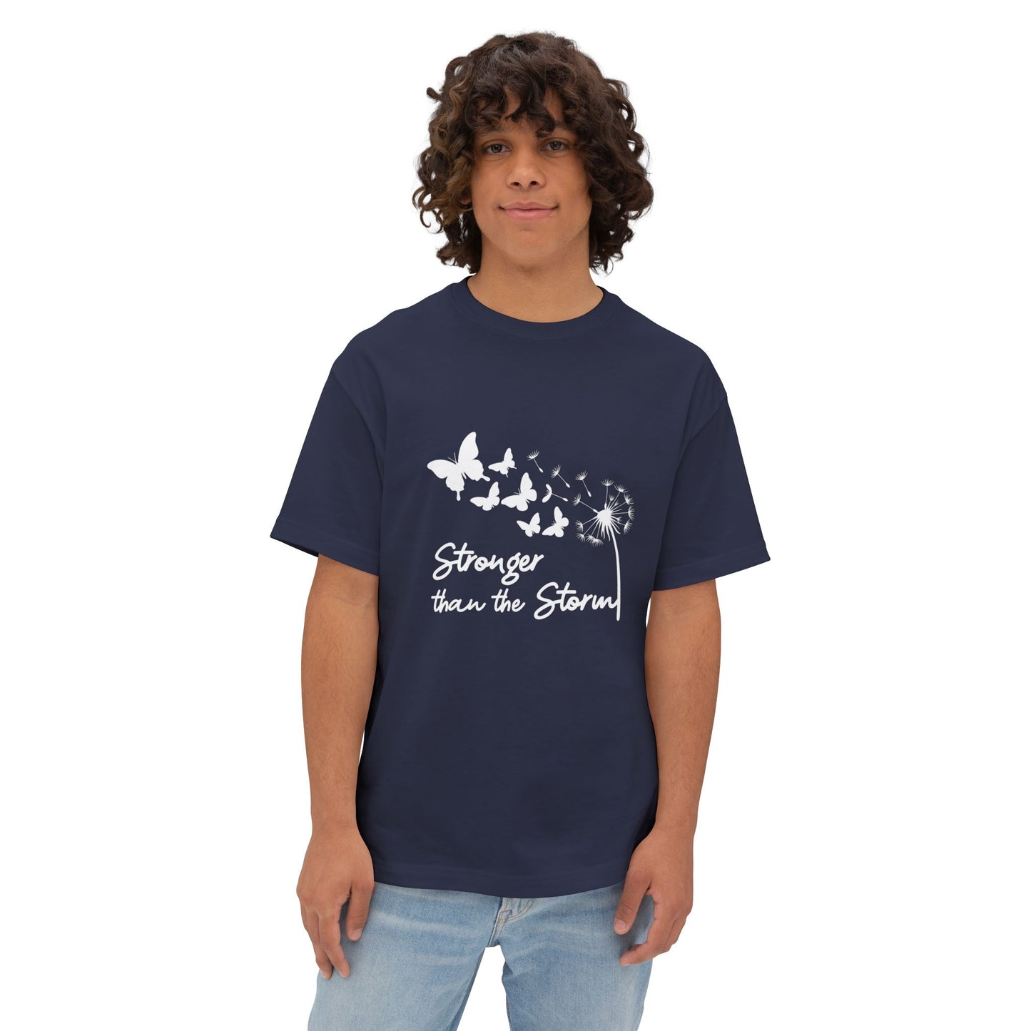 Stronger than the Storm Unisex Oversized Boxy Tee
