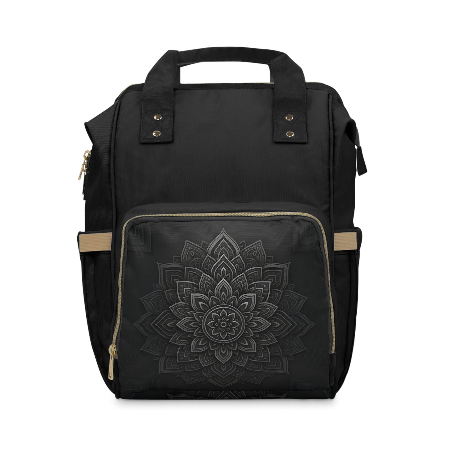 Zen in Black & White Multifunctional Diaper Backpack