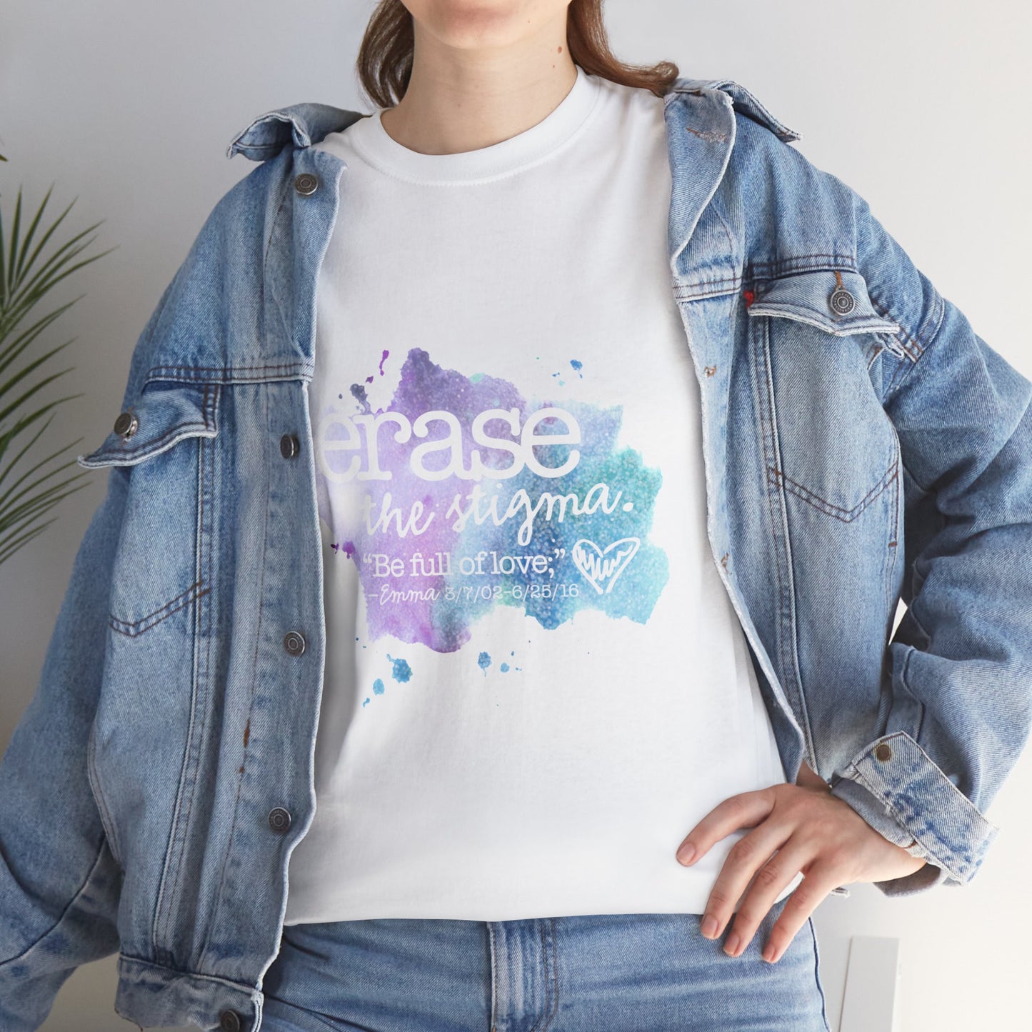 Erase the Stigma Unisex Heavy Cotton Tee