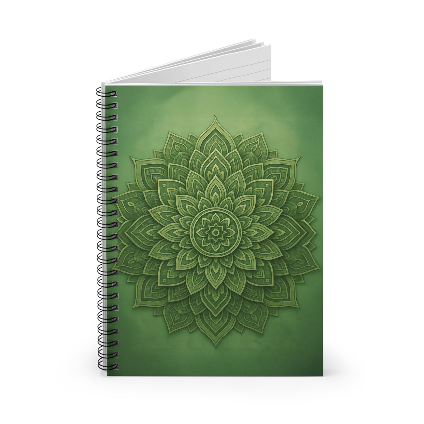 Sage Strength Mandala Spiral Notebook