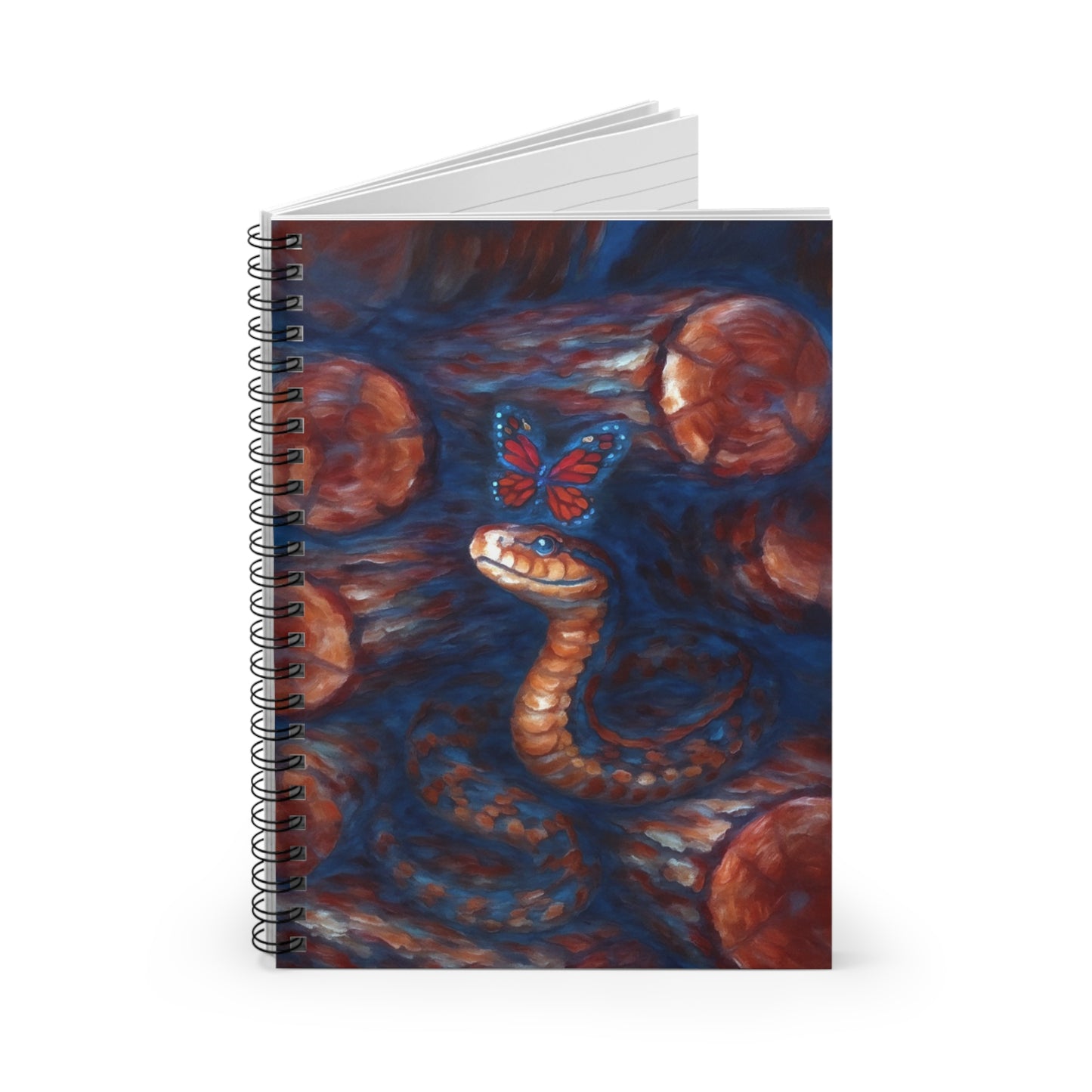 Snakes are Beauty in the Woodpile Spiral Notebook Journal
