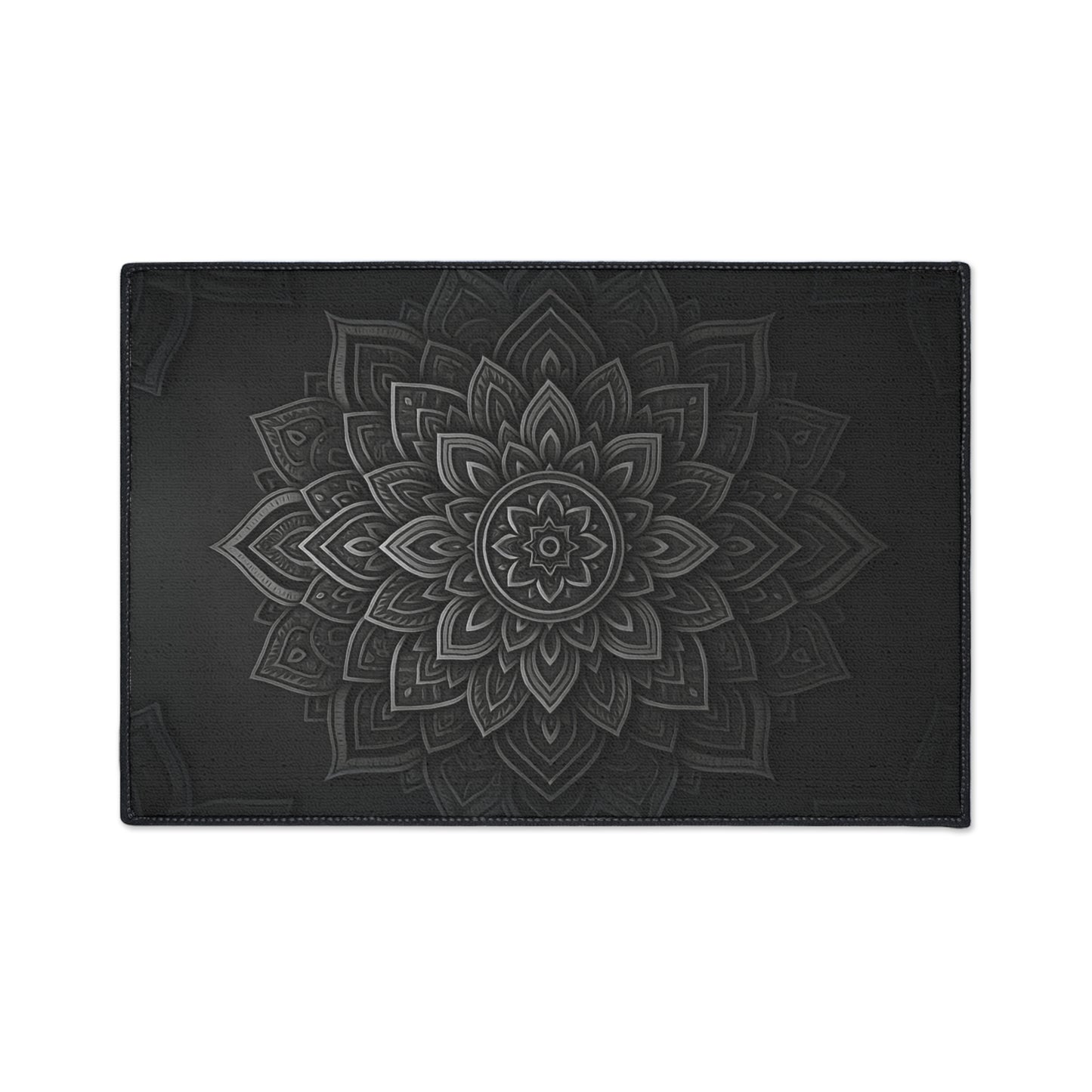 Zen in Black & White Heavy Duty Floor Mat