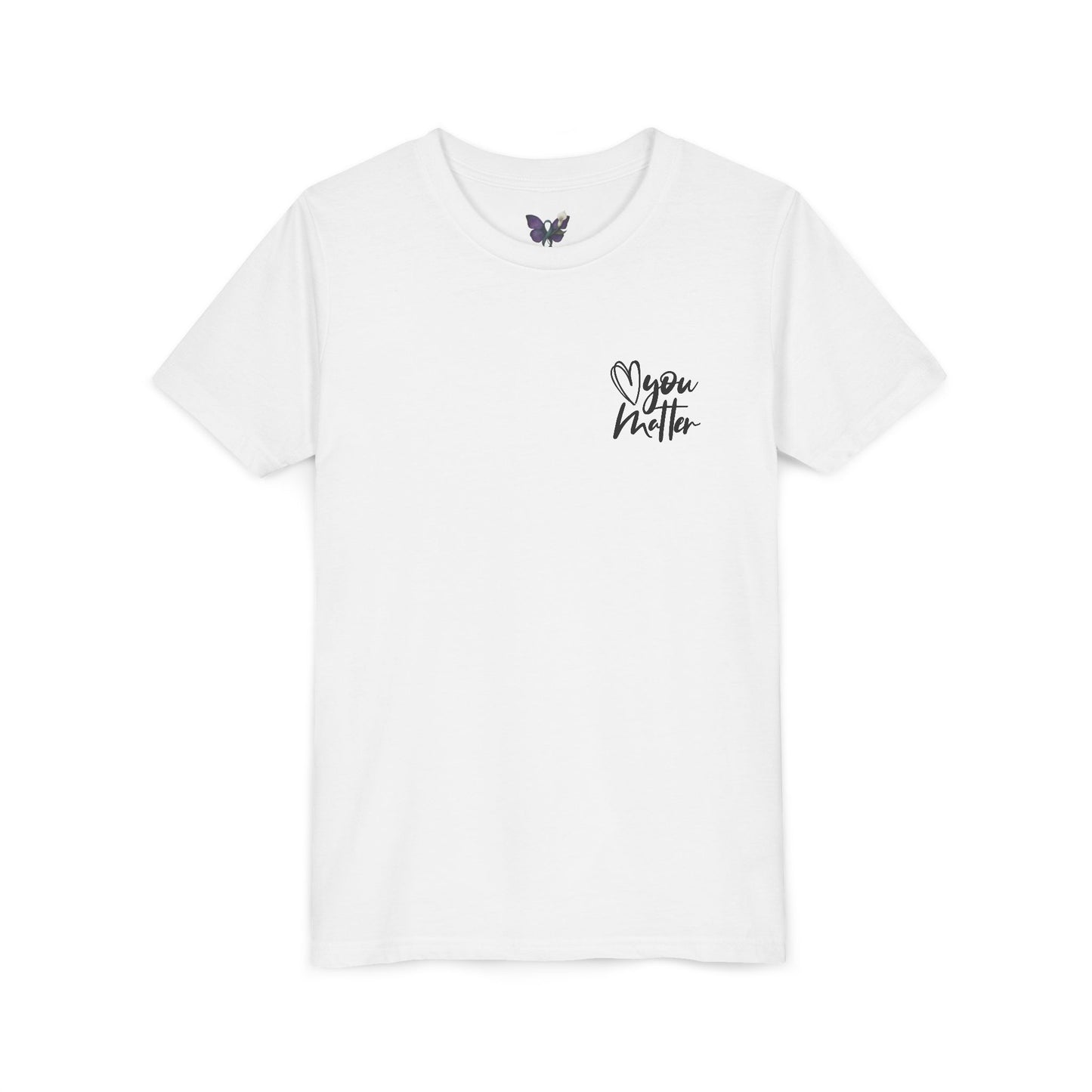 Inspiring Youth Tee: You Matter, Keep Going - Motivational T-Shirt for Kids, Positive Vibes, Birthday Gift, Back-to-School, Everyday Wear