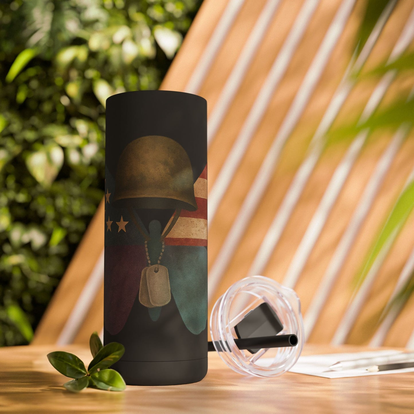 Patriotic Butterfly Tumbler