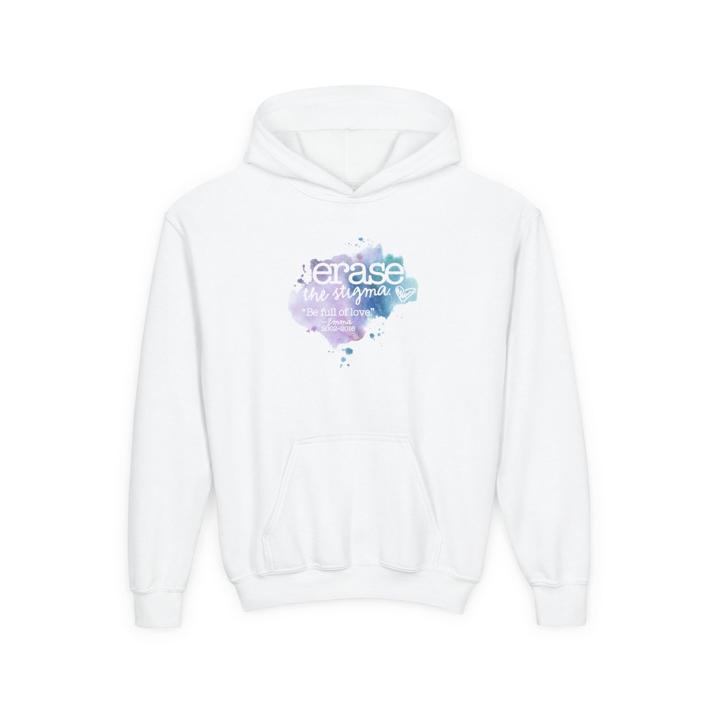 'Erase the Stigma' Youth Hooded Sweatshirt