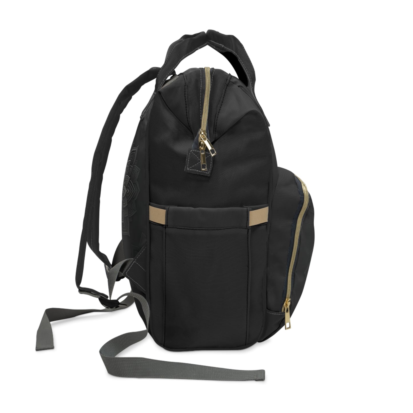 Zen in Black & White Multifunctional Diaper Backpack