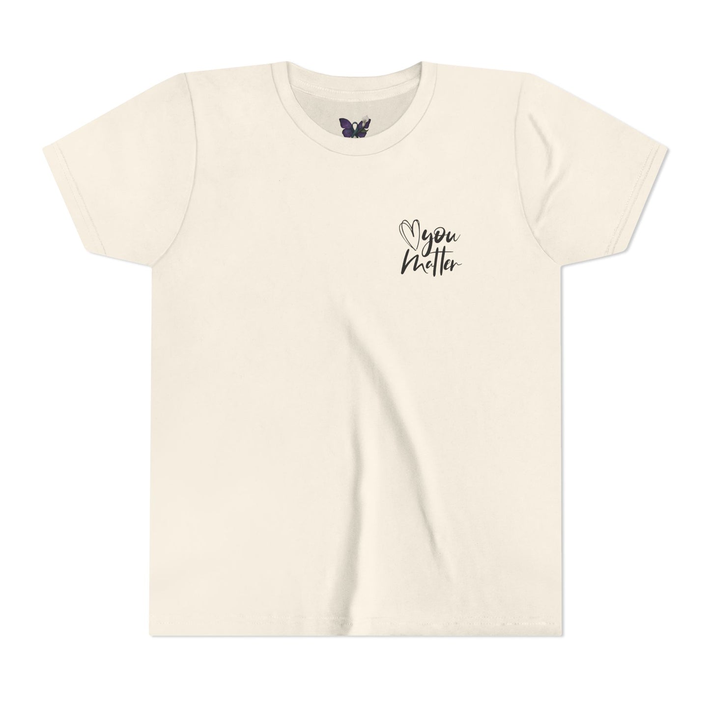Inspiring Youth Tee: You Matter, Keep Going - Motivational T-Shirt for Kids, Positive Vibes, Birthday Gift, Back-to-School, Everyday Wear