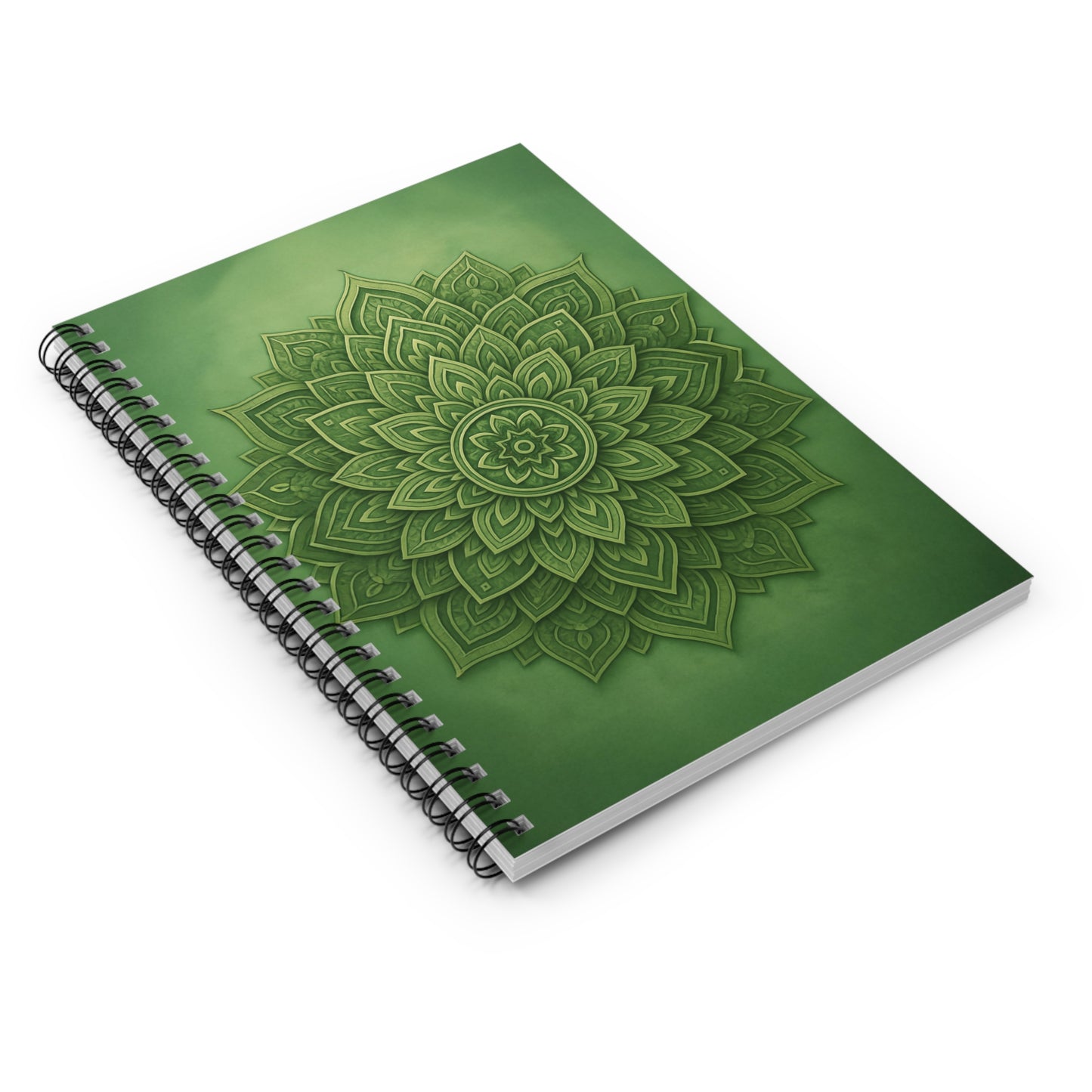 Sage Strength Mandala Spiral Notebook