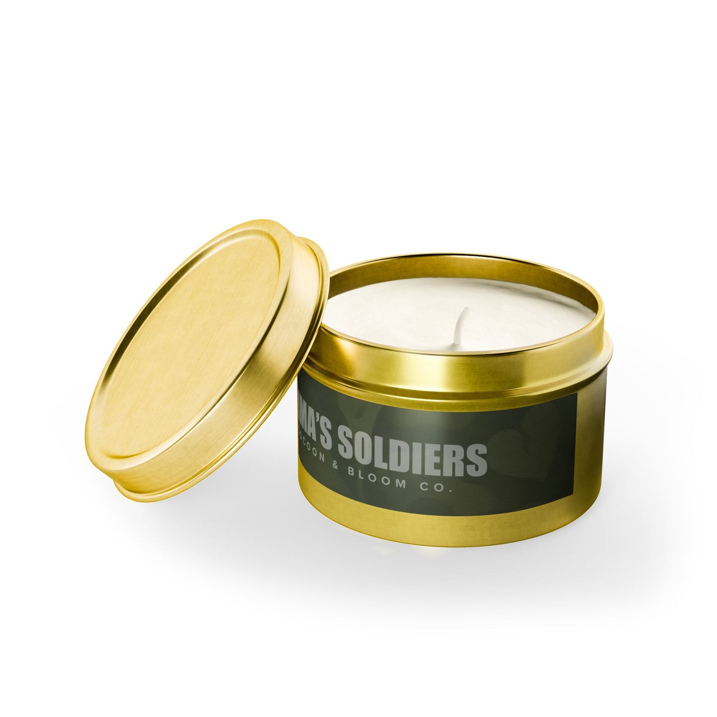Emma's Soldiers Rustic Tin Candles
