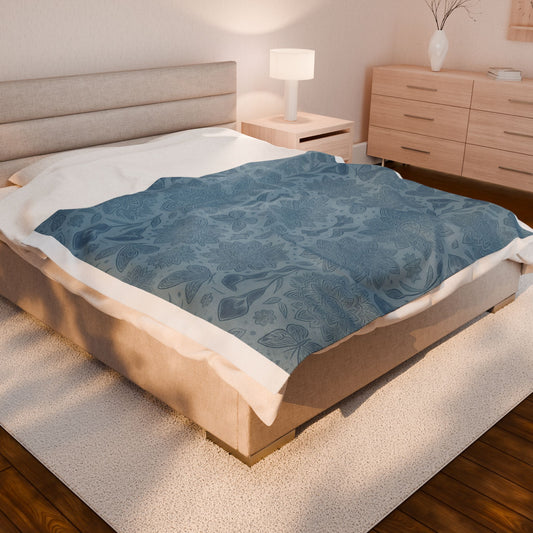 Bloomlight Boho Soft Throw (Blue)