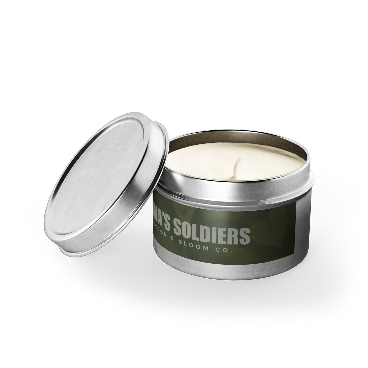 Emma's Soldiers Rustic Tin Candles