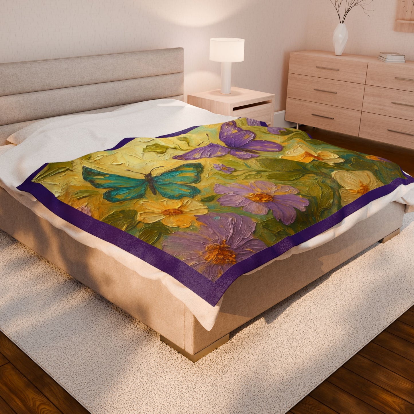 Bloomin' Beauties Plush Blanket