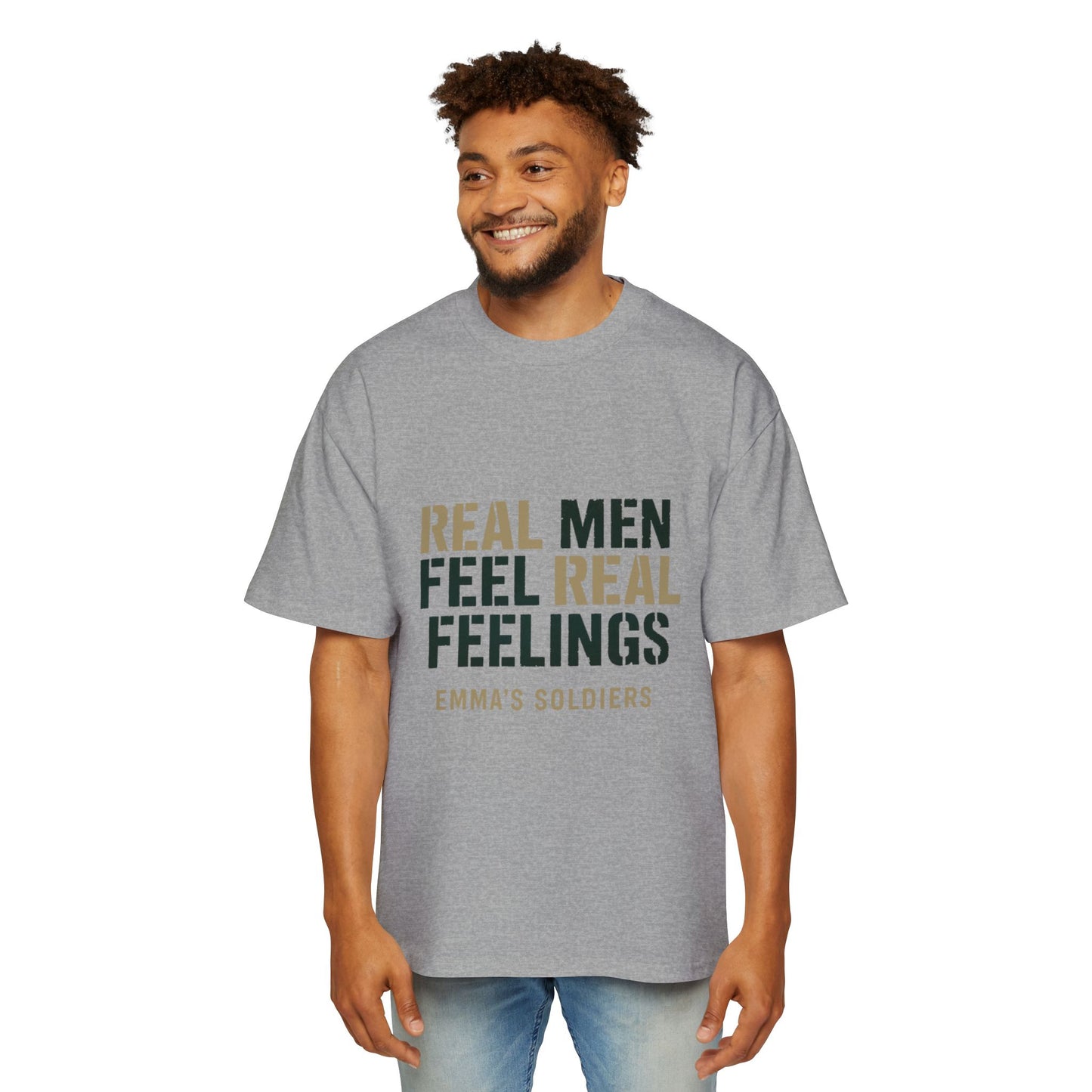 Real Men Real Feelings Oversized Tee
