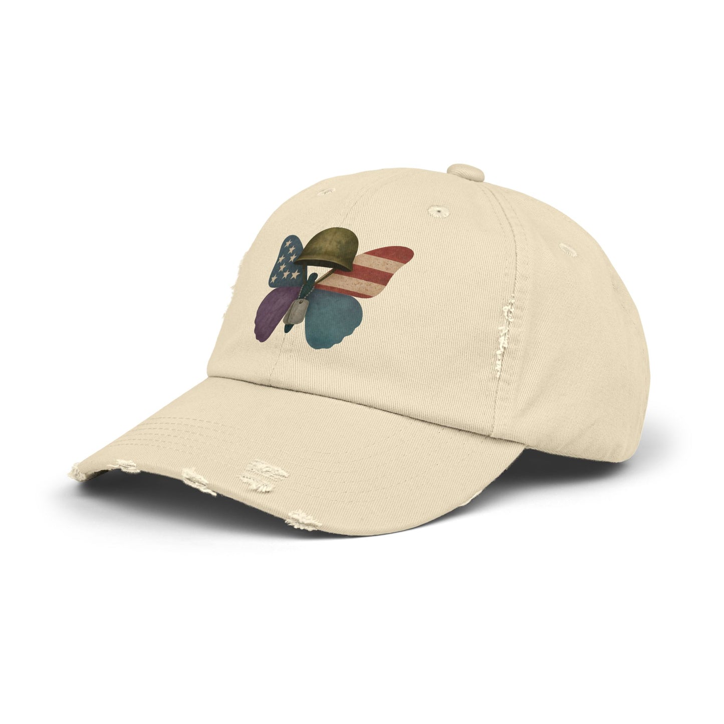 Wings of Honor Distressed Cap