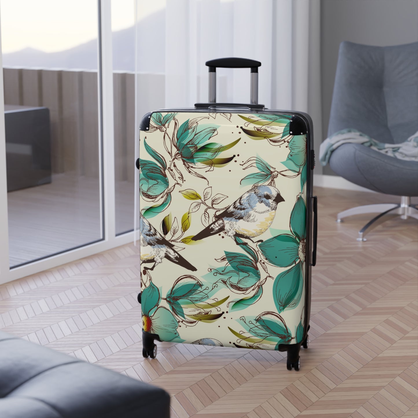 Watchful Bluejay Suitcase