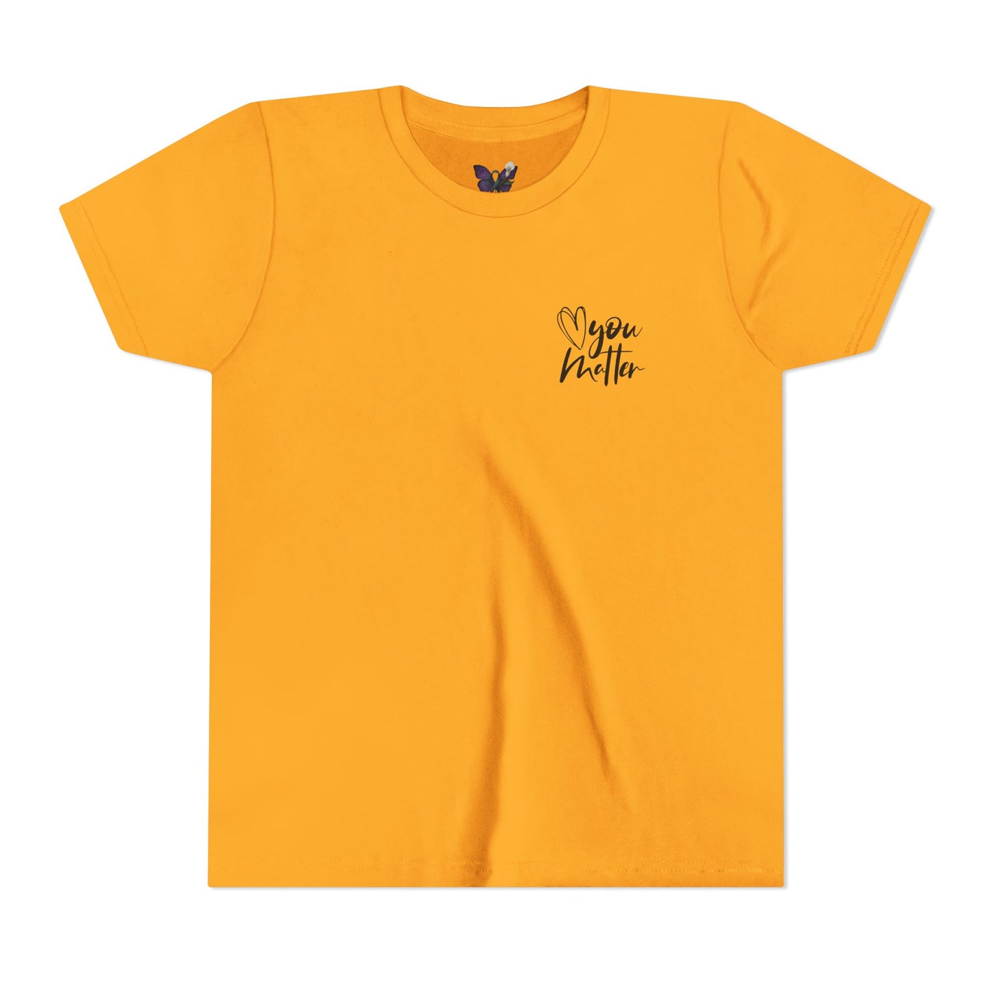 Inspiring Youth Tee: You Matter, Keep Going - Motivational T-Shirt for Kids, Positive Vibes, Birthday Gift, Back-to-School, Everyday Wear