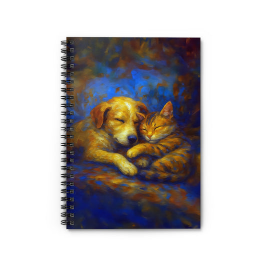 Cuddles & Chaos Emotional Support (E.S.) Pets Spiral Notebook Journal