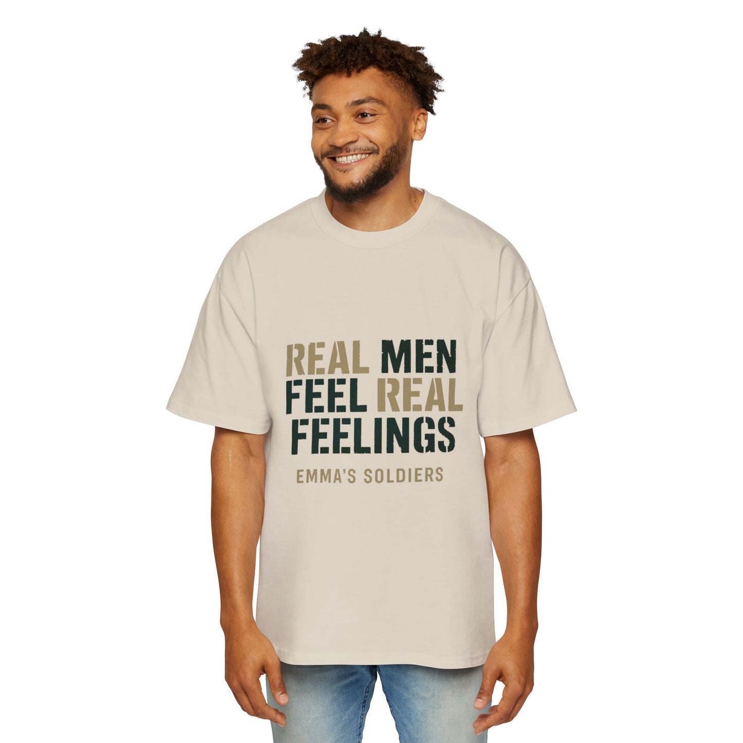 Real Men Real Feelings Oversized Tee