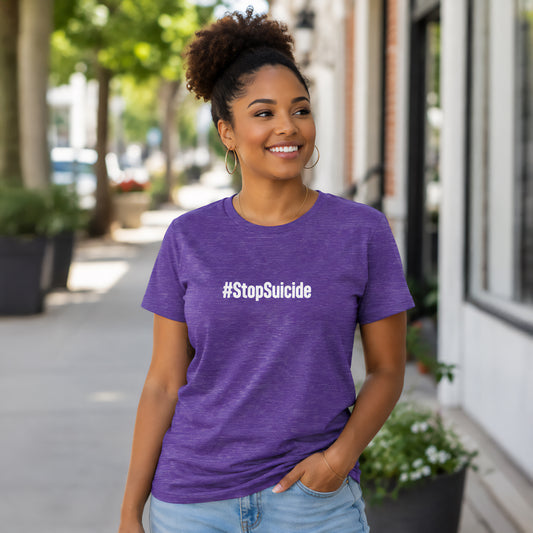 "#StopSuicide" Soft Style Tee