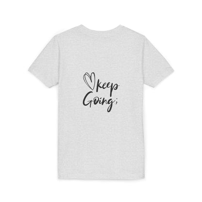 Inspiring Youth Tee: You Matter, Keep Going - Motivational T-Shirt for Kids, Positive Vibes, Birthday Gift, Back-to-School, Everyday Wear