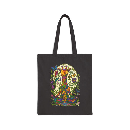 Meditating Giraffe Eco-Friendly Tote Bag