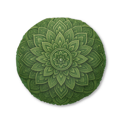 Sage Strength Mandala Tufted Floor Pillow