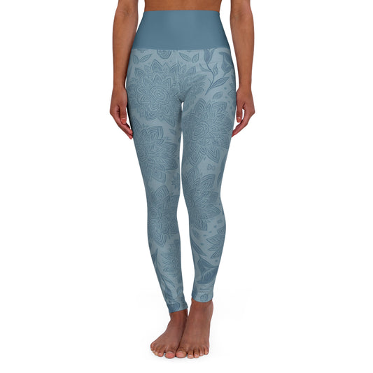 Floral High Waisted Yoga Leggings | Fitness Leggings, Activewear, Workout Pants, Gift for Yogis, Comfortable Leggings