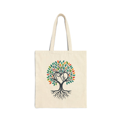Growing Love Tree Canvas Tote Bag