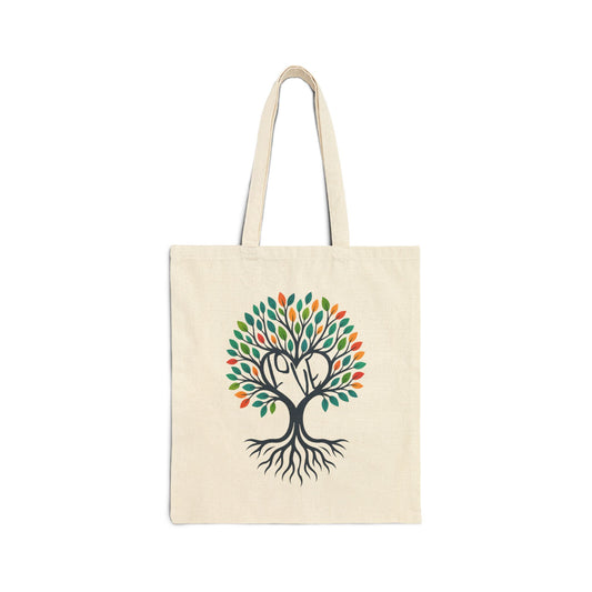 Growing Love Tree Canvas Tote Bag