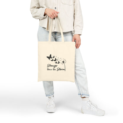 Stronger than the Storm Canvas Tote Bag