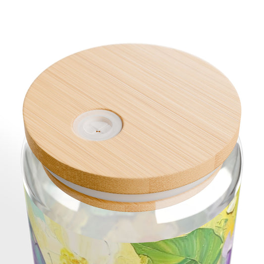 Bloomin' Beauties Sipper Glass & Eco-Friendly Straw