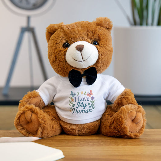 "I Love My Human" Teddy Bear