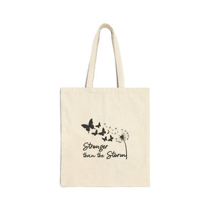Stronger than the Storm Canvas Tote Bag