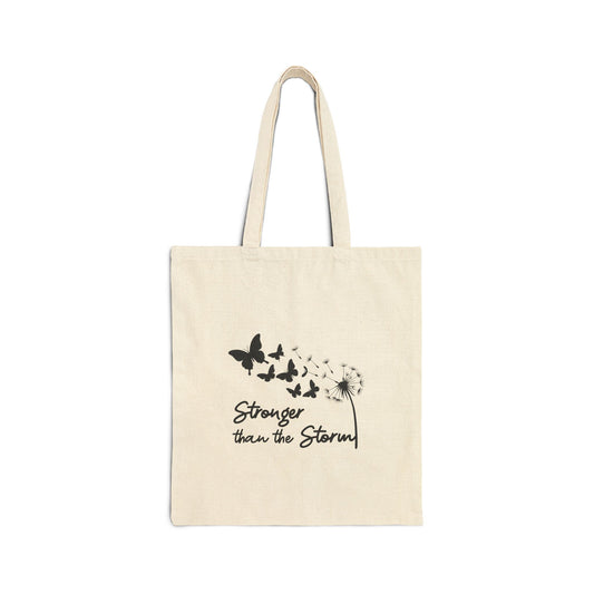 Stronger than the Storm Canvas Tote Bag