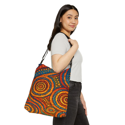 Sacred Patterns Adjustable Tote Bag
