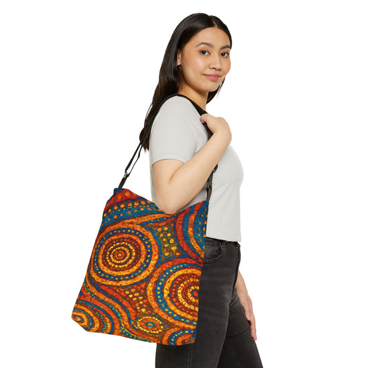 Sacred Patterns Adjustable Tote Bag