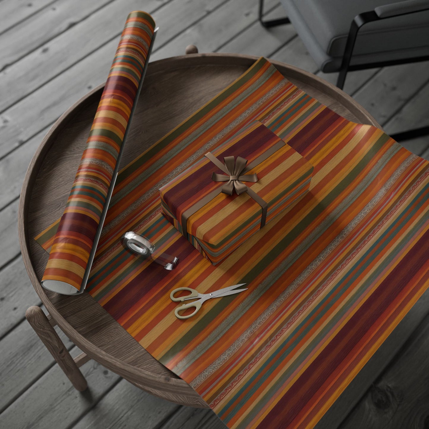 RainBoho Stripes Gift Wrapping Paper