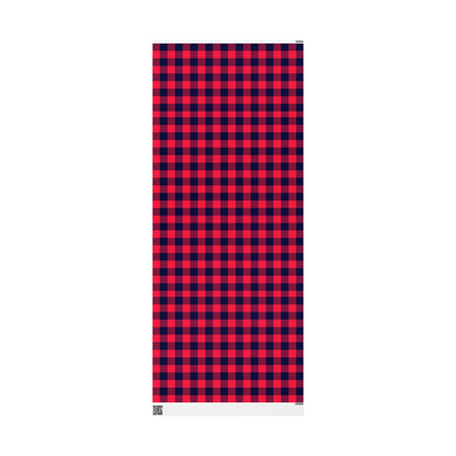 Red Plaid Gift Wrapping Paper