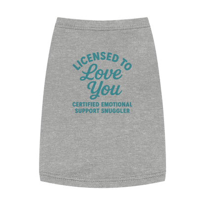 "Licensed to Love You" Pet Tank Top