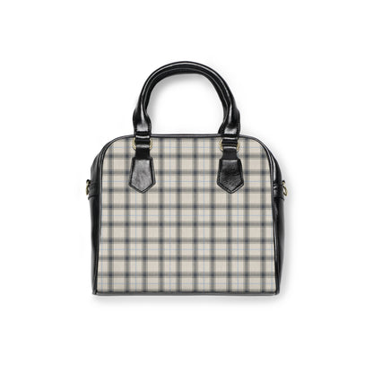 Grey/Blue Plaid Handbag