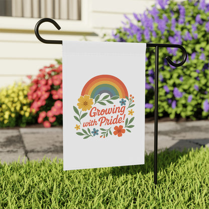 Growing with Pride! Garden Flag