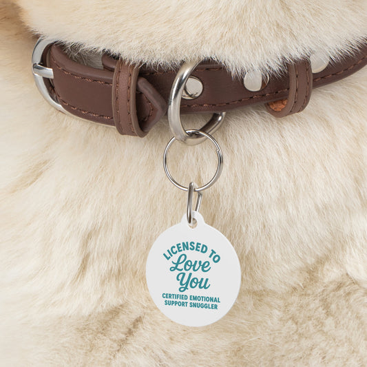 "Licensed to Love You" Pet Tag