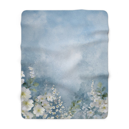 Cloud Blossoms Soft Fleece Throw