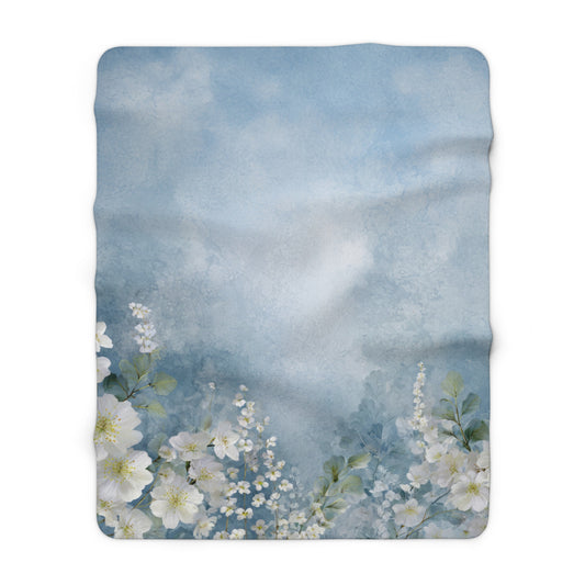Cloud Blossoms Soft Fleece Throw