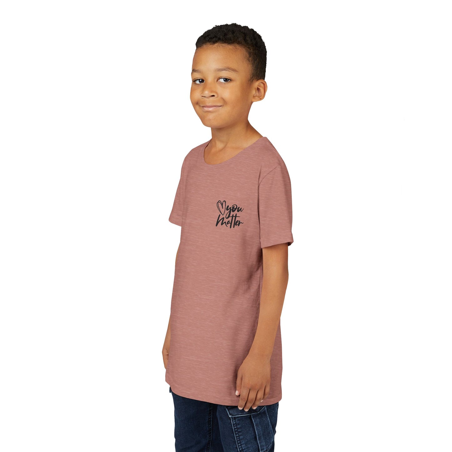 Inspiring Youth Tee: You Matter, Keep Going - Motivational T-Shirt for Kids, Positive Vibes, Birthday Gift, Back-to-School, Everyday Wear