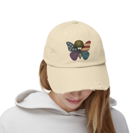 Wings of Honor Distressed Cap