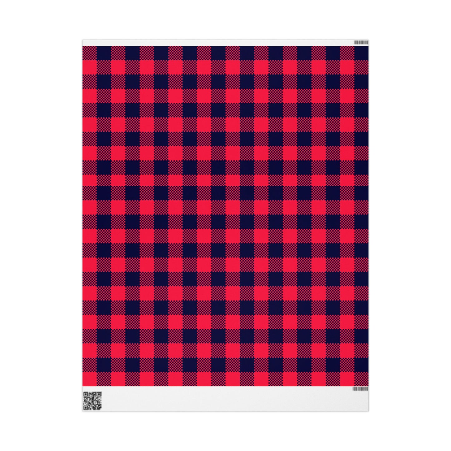 Red Plaid Gift Wrapping Paper