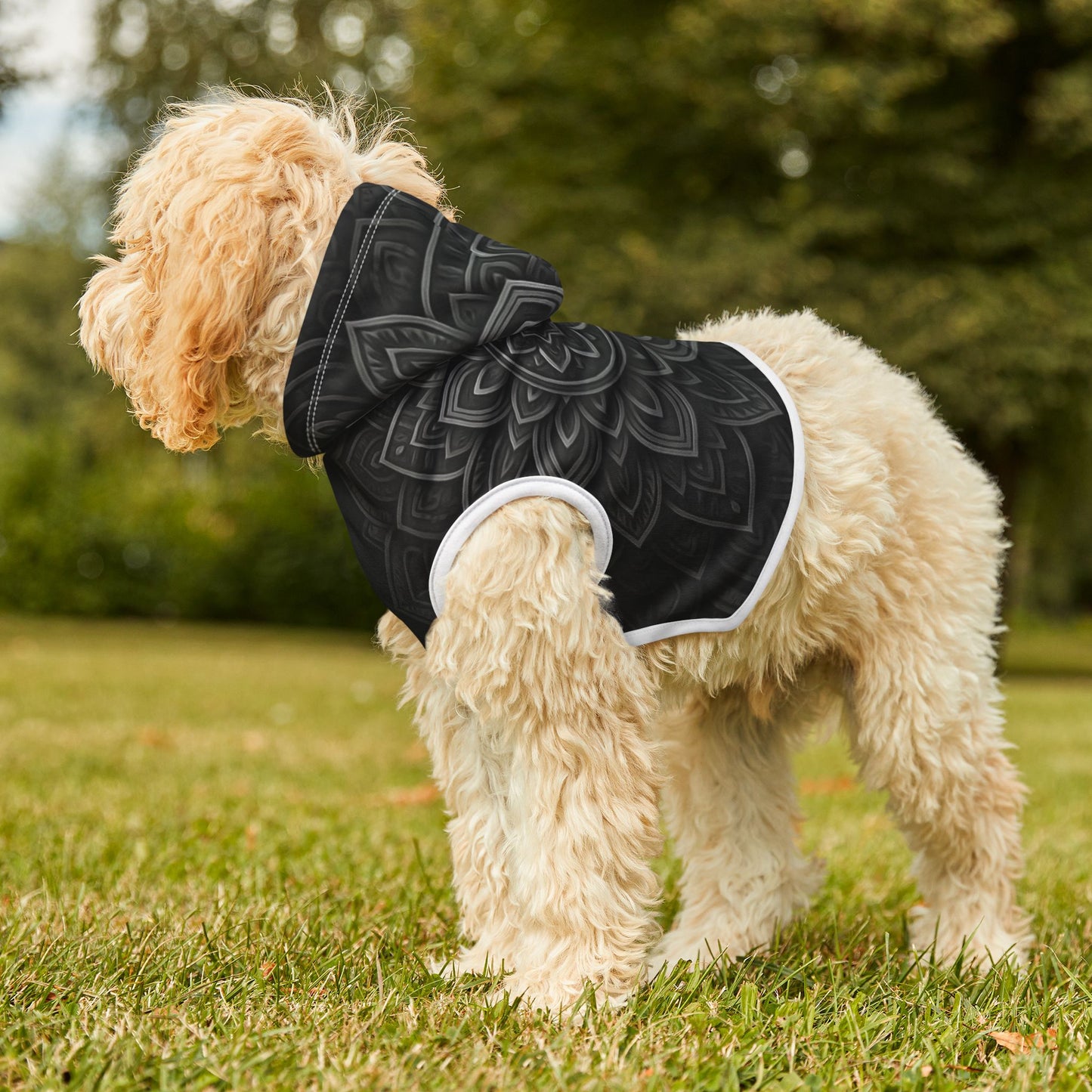 Zen in Black and White Pet Hoodie